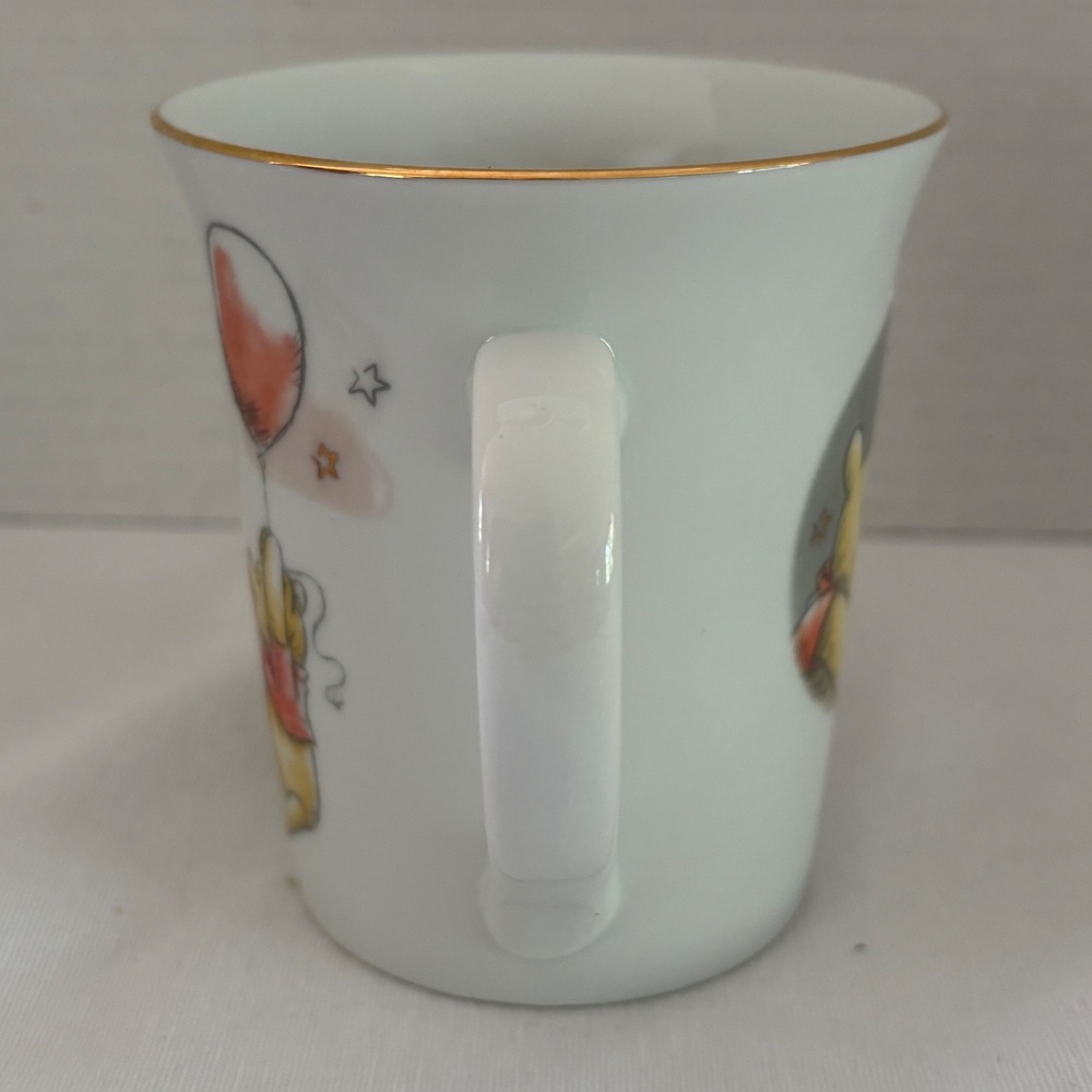 Disney Winnie the Pooh Piglet Today is my favorite Day Gold Rim Mug Zrike Brands - Picture 2 of 8